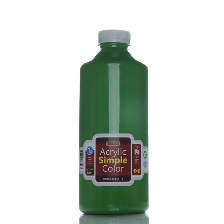 رنگ اکریلیک ساده 1 کیلویی  سبز روشن کد acrylic simple 5311